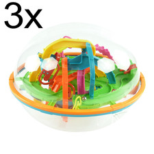 3x IQ Toys Magical Intellect Ball 208 Steps Geschicklichkeit Spielzeug Labyrinth