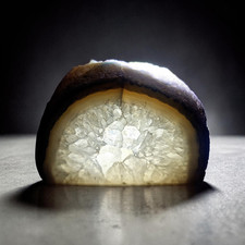 Achat-Geode-Teelichthalter