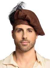 Renaissance Barett braun -