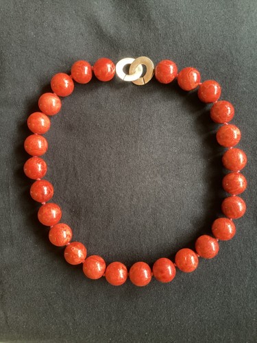Elegante korallenkette mit - korallenkette,