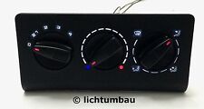 VW Polo 6N Heizungsregler Blau Rot Weiss LED Wunschfarbe Lüftung Heizung