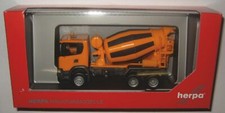 Herpa 309783 Scania CG 17 6x6 3-achs Betonmischer-LKW kommunalorange 1:87 H0