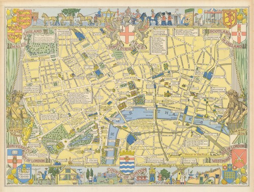 Kinderkarte von london - kinderkarte,