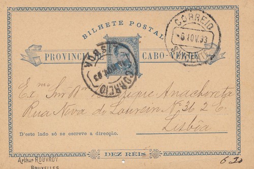 Cabo verde 1893 - verde:, 1893: