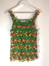 Moschino CheaPandChic Seidenunterhemd RAR! Pailletten Und Häkeln