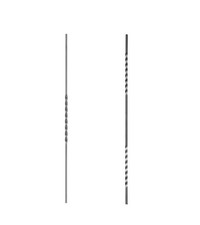 Schmiedeeisen, Zierstäbe verdreht, Zaunstab, Geländerstab, Gitterstab