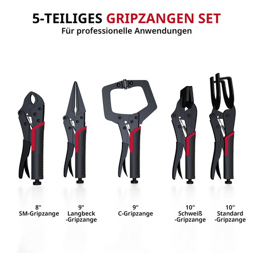 Tlg schweißerzange - 5-tlg,