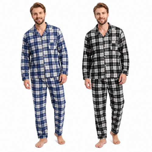 Herren pyjama schlafanzug - ,