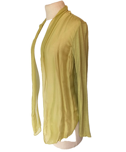 Elegante jacke chiffon lind - chiffon,