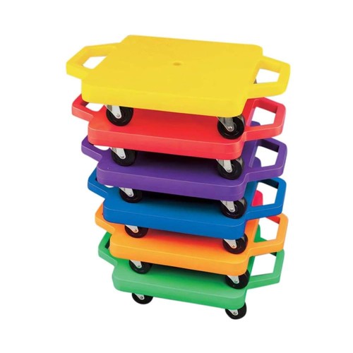 Scooter board with handles - with,