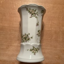 Vase,weiß geblümt, Eschenbach, 15 cm hoch