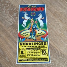 Circus Busch-Roland,    Zirkus Circo Cirque Cirkus Sirkus Plakat Poster Affiche 