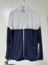 ml- Hummel - Sportjacke Trainingsjacke Sportswear weiß blau - Gr. M