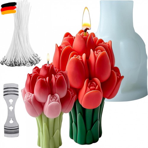 Kerzen silikonformen tulpen - kerzen, tulpen-