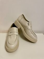 DEICHMANN Echtleder Loafer 36 Mokassin creme Leder Schuhe 5th Avenue WIE NEU 1A