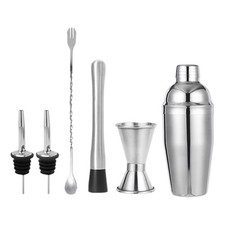 6X Cocktail Shaker Set 750ml