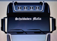 Dekor Schubboden Mafia Scheibendekor 1m Lang Aufkleber Truck LKW Folienaufkleber