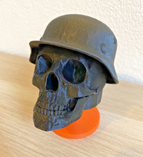 Totenkopf Skull Stahlhelm Kappe AHK Anhängerkupplung Schutzkappe Abdeckkappe