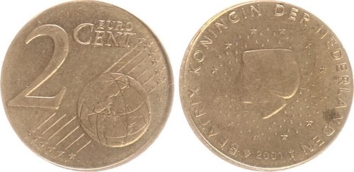 Niederlande cent 2001 - niederlande, 2