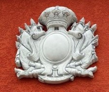 Fassadenstuck, Wandbild, Wappen 88 cm, Skulpturen, Fassadenschmuck, Gartendeko, 