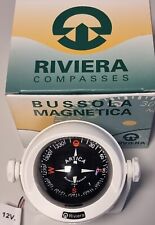 Boot Kompass RIVIERA Artica BA2 Bootskompass Navigation Kompensation weiss
