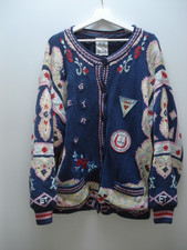 Vintage Strickjacke Jacke festival boho ibiza style Gr. 42 / 44