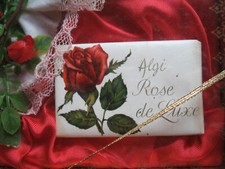 Geschenkset alt Algi Rose de Luxe Seife Parfüm Taschentuch