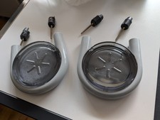 HEWI  Seifenablage, mit Glaseinsatz Gebraucht Hellgrau