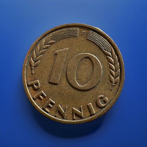 Pfennig münze brd 1950 - 10, brd,