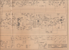 Schaltplan PHILIPS Fernseh -Tischgerät Raffael 1955 Fernseher TV