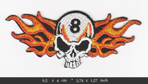 Biker skull aufnäher - aufnäher, patches