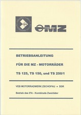 Betriebsanleitung MZ Motorrad TS 125, TS 150, und TS 250/1, A 5,