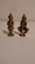 2 asiatische Figuren Messing
