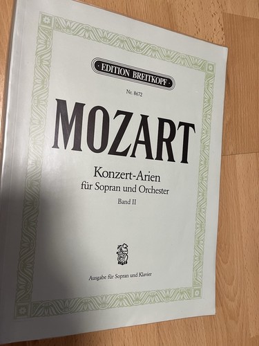 Mozart konzert arien für - mozart:, konzert-arien