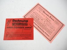 August Stukenbrok Einbeck Garantieschein Fahrrad Teutonia 36 Modell 1931