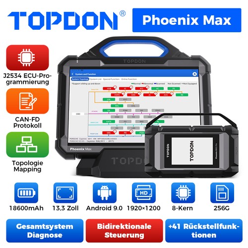 Topdon phoenix max profi kfz - phoenix,