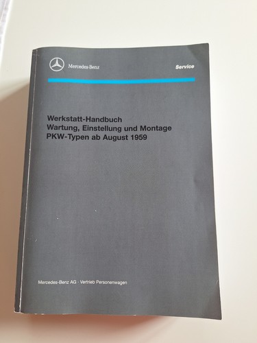Werkstatt handbuch mercedes - handbuch,
