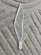 IKEA Metall Dekoblatt Weiß