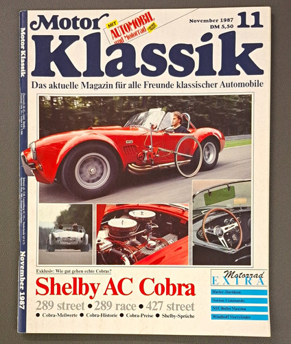 Motor klassik 1987 shelby - 11/1987,,