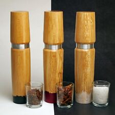 Modernes Mühlen Trio aus Buche