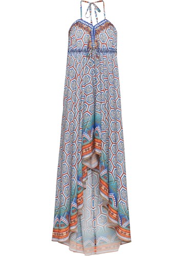Maxikleid 34 blau - gr.,