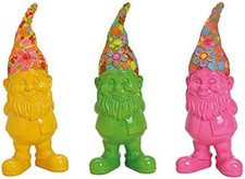 Bunte Gartenzwerge Farbe in