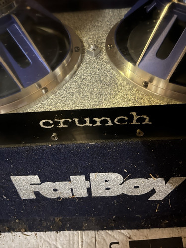 Crunch xfat 1000 subwoofer box - crunch,