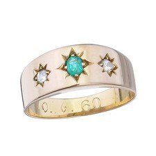 Ring Smaragd RosenSchliff