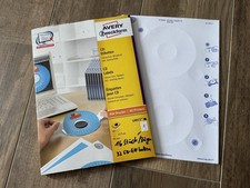 Avery Zweckform® L6015-25 L6015-25 CD-Etiketten, Ø 117 mm, 16 Blatt/32Etiketten