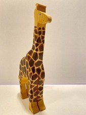 Holzgiraffe Figur 