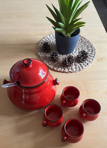 Vintage bowle set mit deckel - vintage,