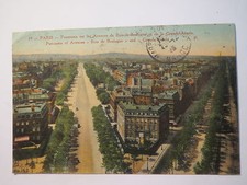 Paris Panorama sur les Avenues du Bois-de-Boulogne et de la Grande-Armée 1923 AK