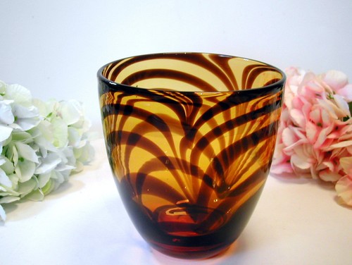 Vase glas handarbeit unikat - handarbeit,