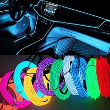 EL Kabel Leuchtdraht LED Neon Wire Lichtschnur Licht Glühen Party Klub Deko DE